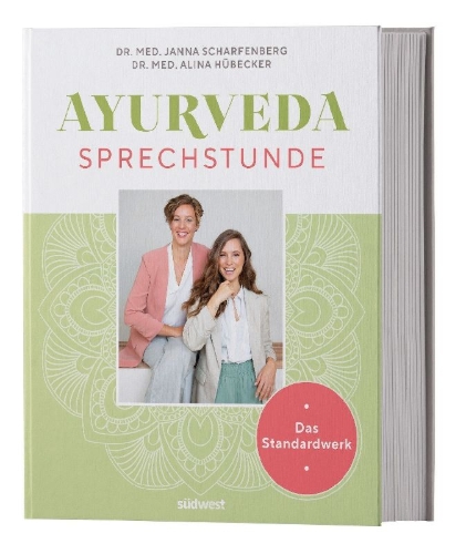 Buchcover und Innenansicht für das Buch: Ayurveda-Sprechstunde