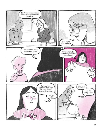 Buchcover und Innenansicht für das Buch: Pinke Monster
