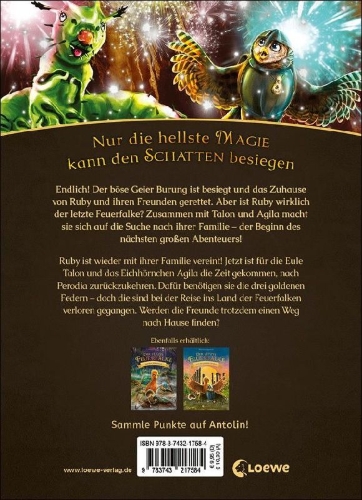 Buchcover und Innenansicht für das Buch: The Last Firehawk - The Secret Maze