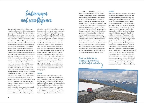 Buchcover und Innenansicht für das Buch: Südnorwegen mit dem Wohnmobil