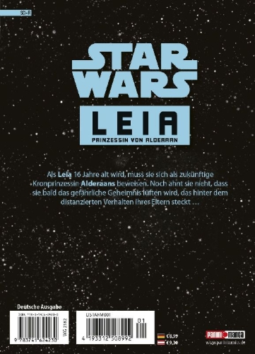 Buchcover und Innenansicht für das Buch: Star Wars - Leia, Prinzessin von Alderaan (Manga) 01