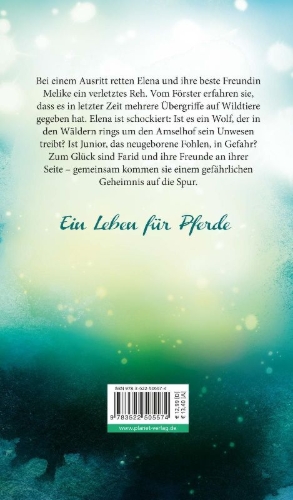 Buchcover und Innenansicht für das Buch: Elena - Ein Leben für Pferde 6: Eine falsche Fährte
