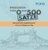 Buchcover und Innenansicht für das Buch: PONS Von 0 auf 500 Sätze Englisch