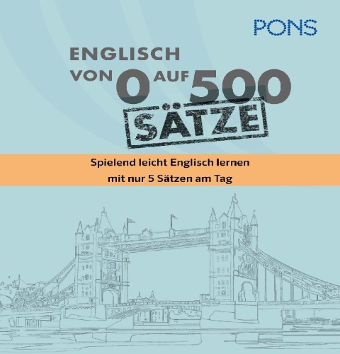 Buchcover und Innenansicht für das Buch: PONS Von 0 auf 500 Sätze Englisch