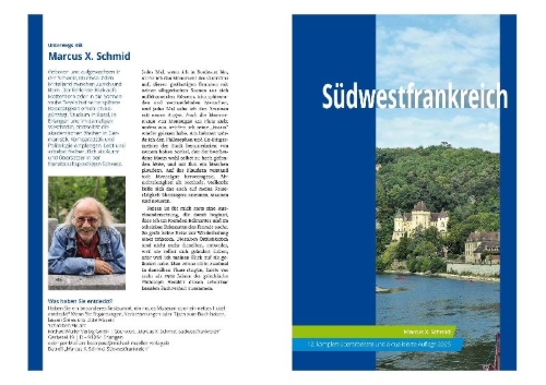 Buchcover und Innenansicht für das Buch: MICHAEL MÜLLER Reiseführer Südwestfrankreich