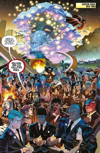 Buchcover und Innenansicht für das Buch: X-Men: Hellfire Vigil (2025) #1; X-Men (2024) #19-#22