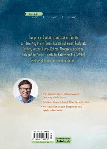 Buchcover und Innenansicht für das Buch: Kleine Lesehelden: Lumpi, der Katzenretter
