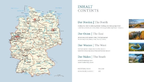 Buchcover und Innenansicht für das Buch: DUMONT Bildband Best of Germany / Deutschland