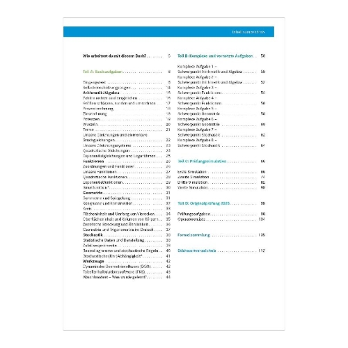 Buchcover und Innenansicht für das Buch: FiNALE Prüfungstraining Zentrale Prüfung 10. Gymnasium Nordrhein-Westfalen. Mathematik 2027