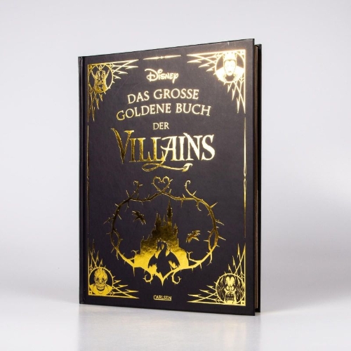 Buchcover und Innenansicht für das Buch: Disney: Das große goldene Buch der Villains