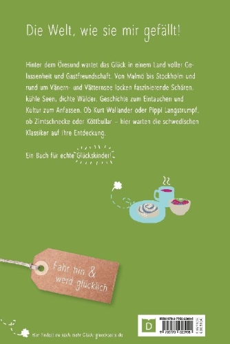 Buchcover und Innenansicht für das Buch: Glücksorte in Südschweden