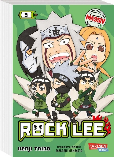Buchcover und Innenansicht für das Buch: Rock Lee no Seishun Full Power Ninden