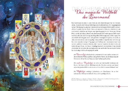 Buchcover und Innenansicht für das Buch: Die fabelhafte Welt des Lenormand
