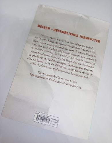Buchcover und Innenansicht für das Buch: Grain Brain