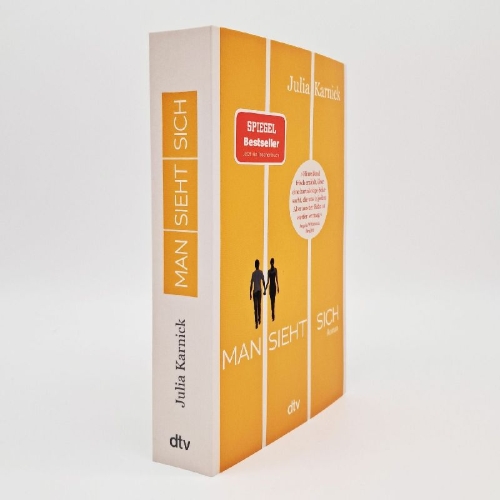 Buchcover und Innenansicht für das Buch: Man sieht sich
