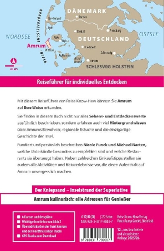 Buchcover und Innenansicht für das Buch: Reise Know-How Reiseführer Amrum