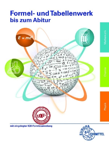 Buchcover und Innenansicht für das Buch: Formel- und Tabellenwerk bis zum Abitur