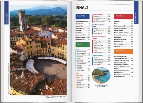 Buchcover und Innenansicht für das Buch: LONELY PLANET Reiseführer Toskana