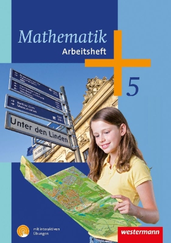 Buchcover und Innenansicht für das Buch: Mathematik 5. Arbeitsheft mit interaktiven Übungen