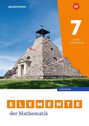 Buchcover und Innenansicht für das Buch: Elemente der Mathematik SI. Arbeitsheft 7 mit Lösungen. Für Berlin und Brandenburg