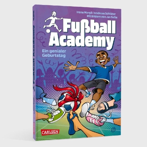 Buchcover und Innenansicht für das Buch: Fußball Academy 5: Ein genialer Geburtstag