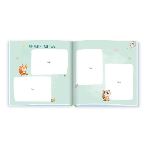 Buchcover und Innenansicht für das Buch: Trötsch Freundebuch Meine Kindergartenfreunde Waldfreunde