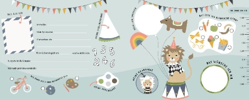 Buchcover und Innenansicht für das Buch: Tierisch gute Freunde - Mein Kindergartenalbum