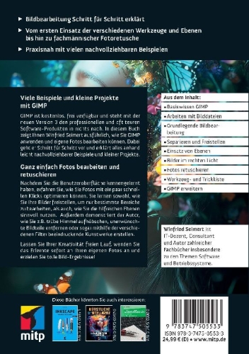 Buchcover und Innenansicht für das Buch: GIMP 3