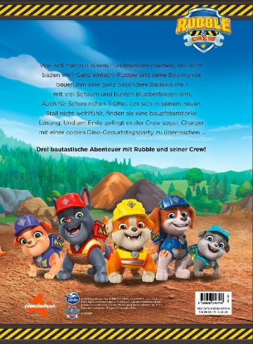 Buchcover und Innenansicht für das Buch: Rubble & Crew: Die größten Abenteuer