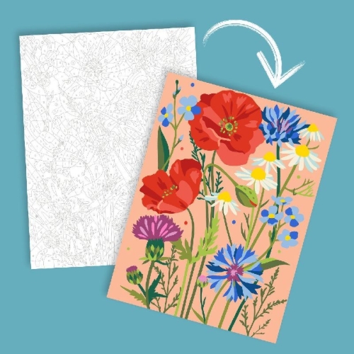 Buchcover und Innenansicht für das Buch: Colorful Surprise - Blumen