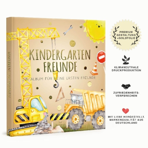 Buchcover und Innenansicht für das Buch: Kindergartenfreunde - BAUSTELLE