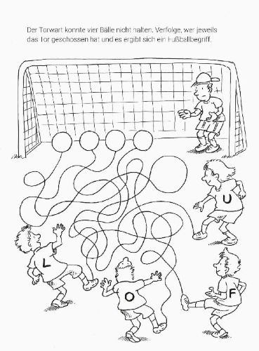 Buchcover und Innenansicht für das Buch: Mein Mal- und Rätselspaß: Fußball