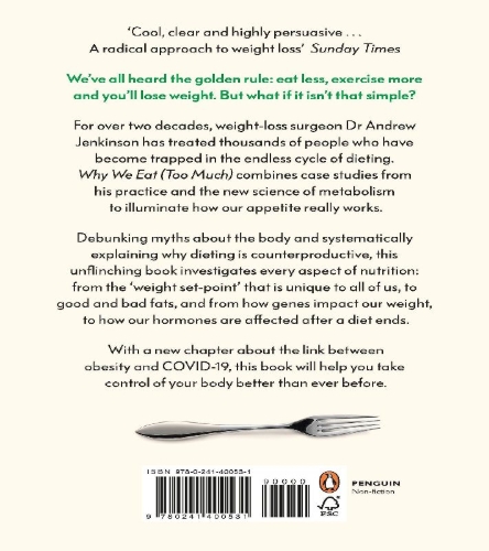 Buchcover und Innenansicht für das Buch: Why We Eat (Too Much)