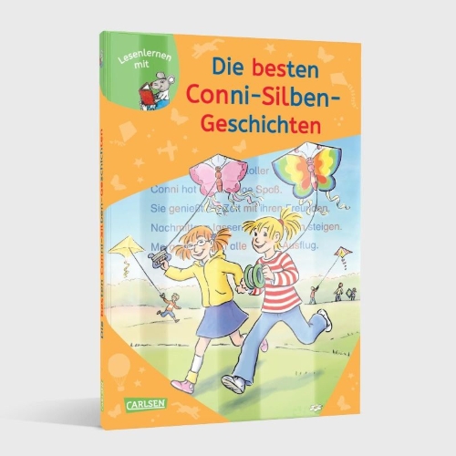 Buchcover und Innenansicht für das Buch: LESEMAUS zum Lesenlernen Sammelbände: Die besten Conni-Silben-Geschichten