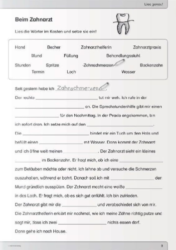 Buchcover und Innenansicht für das Buch: Ich kann lesen 5 und 6 - im Set - 2 Schülerarbeitshefte 3. und 4. Klasse