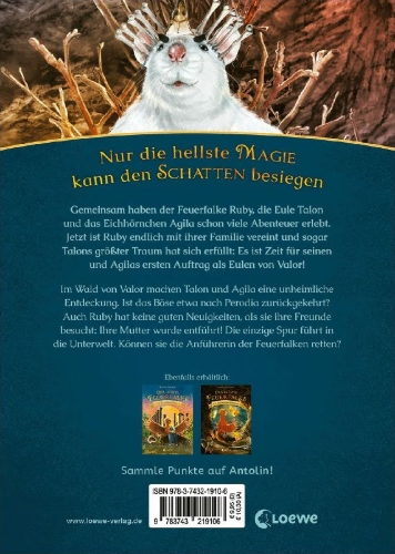 Buchcover und Innenansicht für das Buch: The Last Firehawk - The Underland