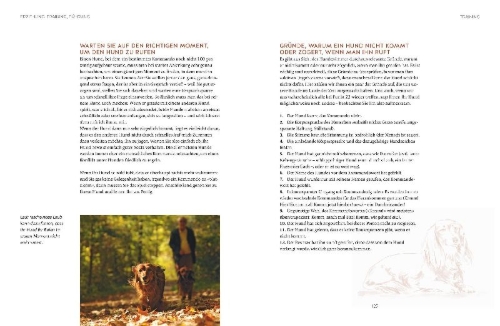 Buchcover und Innenansicht für das Buch: Leinen los! Freilauftraining für den Hund