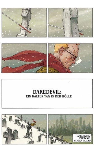 Buchcover und Innenansicht für das Buch: Daredevil: Cold Day in Hell (2025) #1-#3