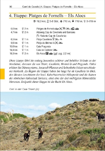 Buchcover und Innenansicht für das Buch: Menorca: Camí de Cavalls