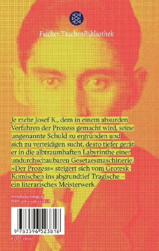 Buchcover und Innenansicht für das Buch: Der Prozess