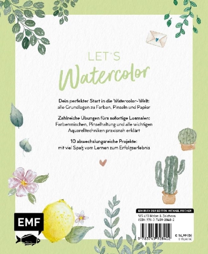 Buchcover und Innenansicht für das Buch: Easy Watercolor