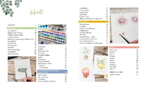 Buchcover und Innenansicht für das Buch: Easy Watercolor
