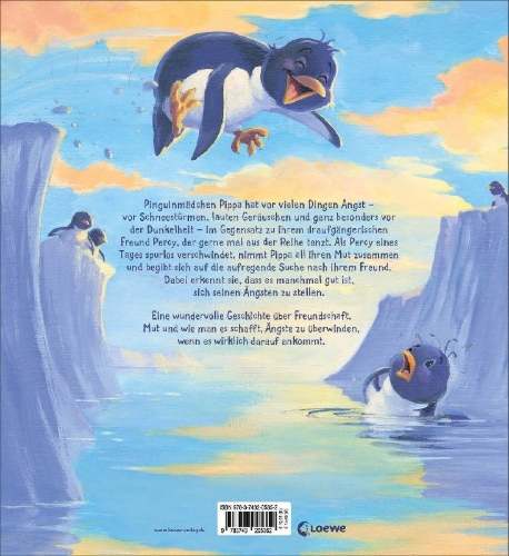 Buchcover und Innenansicht für das Buch: The Not-so-Brave Penguin