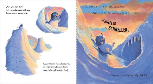 Buchcover und Innenansicht für das Buch: The Not-so-Brave Penguin
