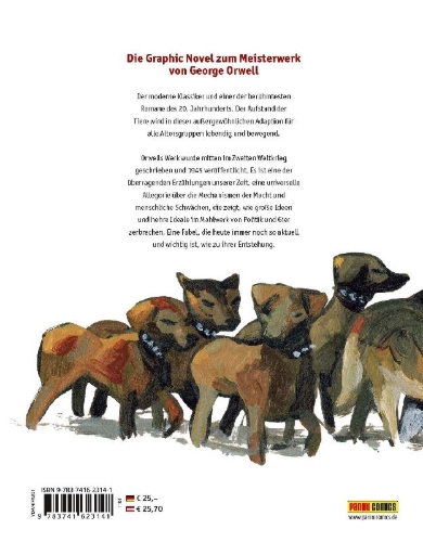 Buchcover und Innenansicht für das Buch: Farm der Tiere
