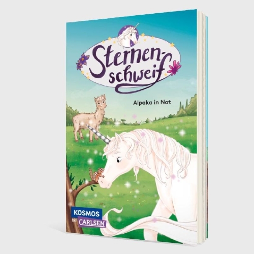 Buchcover und Innenansicht für das Buch: Sternenschweif 68: Alpaka in Not