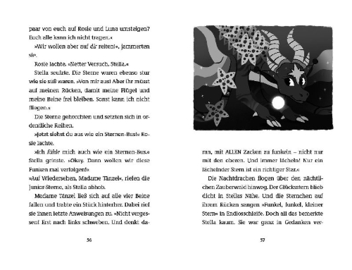 Buchcover und Innenansicht für das Buch: Dragon Girls - Stella, der Sternendrache