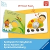 Buchcover und Innenansicht für das Buch: Meine bunten Ri-Ra-Rasseltiere