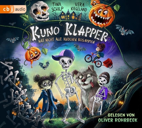Buchcover und Innenansicht für das Buch: KUNO KLAPPER hat nicht alle Knochen beisammen