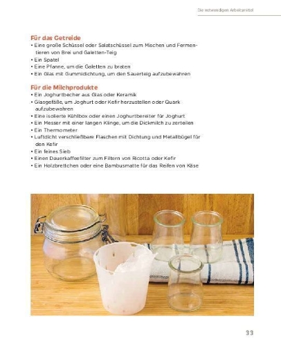 Buchcover und Innenansicht für das Buch: Fermentieren leicht gemacht: Hausgemachtes aus dem Glas